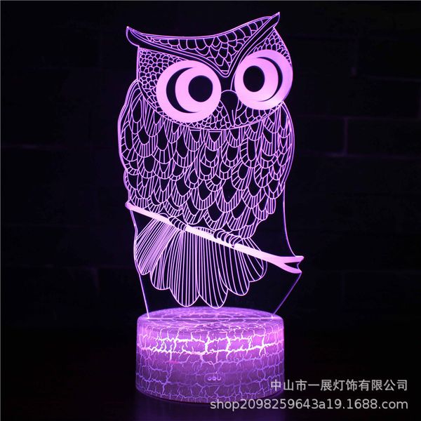 3d led small night light owl eagle seven colors creative gift table light vision light touch switch
3d led small night light owl eagle seven colors creative gift table light vision light touch switch