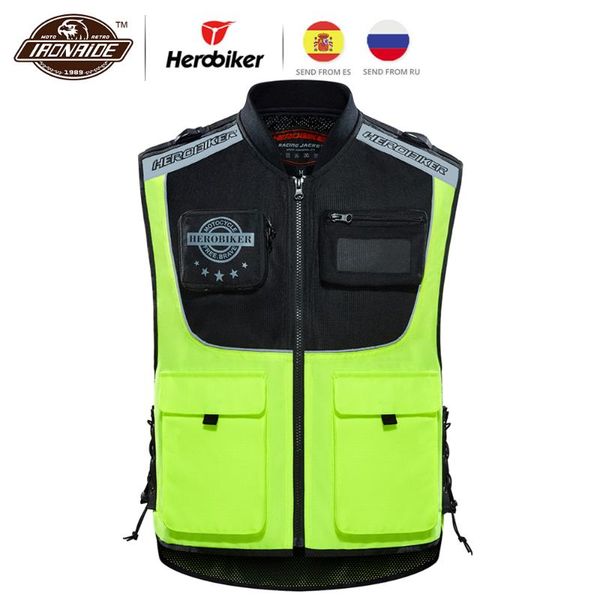 herobiker summer motorcycle jacket reflective safety vest reflecting racing protective vest visibility motor security cloth
herobiker summer motorcycle jacket reflective safety vest reflecting racing protective vest visibility motor security cloth