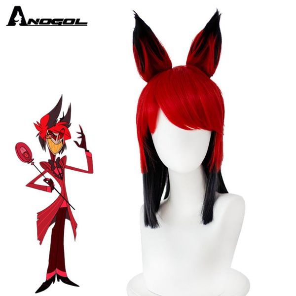 synthetic wigs anogol high temperature fiber short red ombre black straight cosplay wig with bangs and ears for women costume party
synthetic wigs anogol high temperature fiber short red ombre black straight cosplay wig with bangs and ears for women costume party