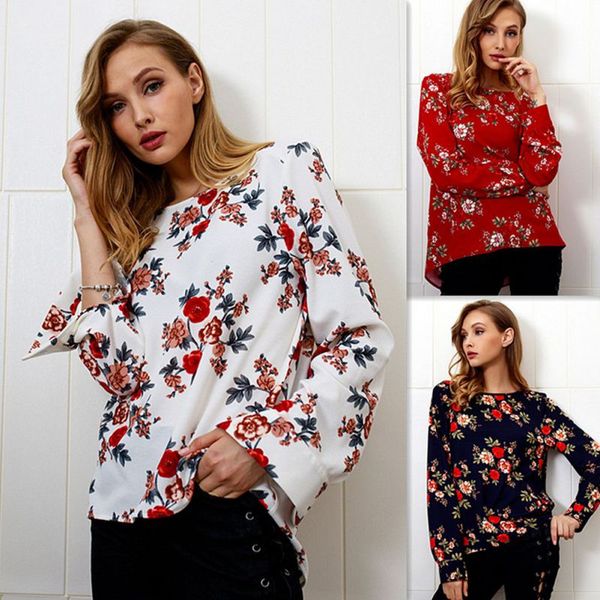 autumn winter women floral print long sleeve o-neck back zipper chiffon blouse women shirt korean fashion blusas chemise, White
autumn winter women floral print long sleeve o-neck back zipper chiffon blouse women shirt korean fashion blusas chemise, White
