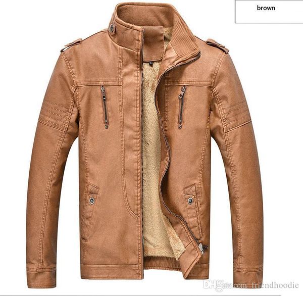 2020 men's leather retro washed pu plus velvet fashion leather outerwear men's leather jacket motorcycle jackets, Black
2020 men's leather retro washed pu plus velvet fashion leather outerwear men's leather jacket motorcycle jackets, Black