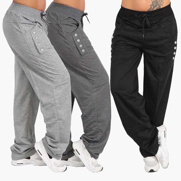 2019 newly women sportswear solid color breathable pants loose fitness trousers, White;red
2019 newly women sportswear solid color breathable pants loose fitness trousers, White;red