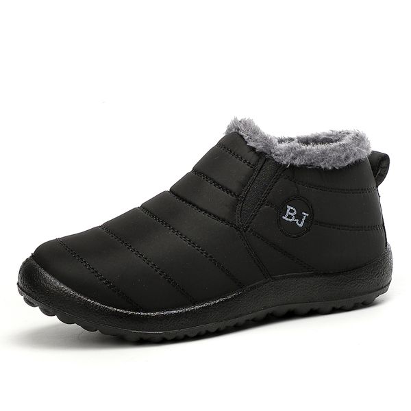 new fashion women winter shoes solid color snow boots plush inside antiskid bottom keep warm waterproof ski boots, Black
new fashion women winter shoes solid color snow boots plush inside antiskid bottom keep warm waterproof ski boots, Black
