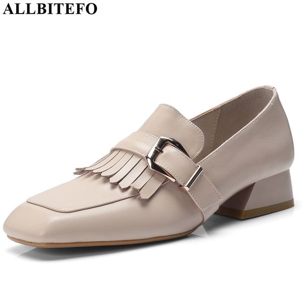 allbitefo genuine leather high heel shoes spring autumn square toe women heels comfortable belt buckle low heel, Black
allbitefo genuine leather high heel shoes spring autumn square toe women heels comfortable belt buckle low heel, Black