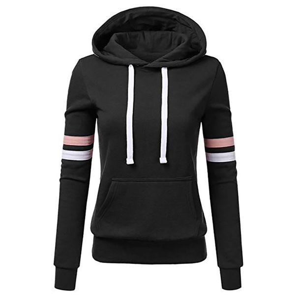 womail hoodie sweatshirts women's hoodies stripe sweatshirt long sleeve blouse hooded pocket pullover shirt d300721, Black
womail hoodie sweatshirts women's hoodies stripe sweatshirt long sleeve blouse hooded pocket pullover shirt d300721, Black