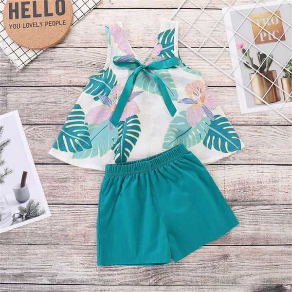 kids baby girls summer casual outfits clothes sleeveless bow t-shirt shorts pants sets 2pcs girl clothes, White
kids baby girls summer casual outfits clothes sleeveless bow t-shirt shorts pants sets 2pcs girl clothes, White