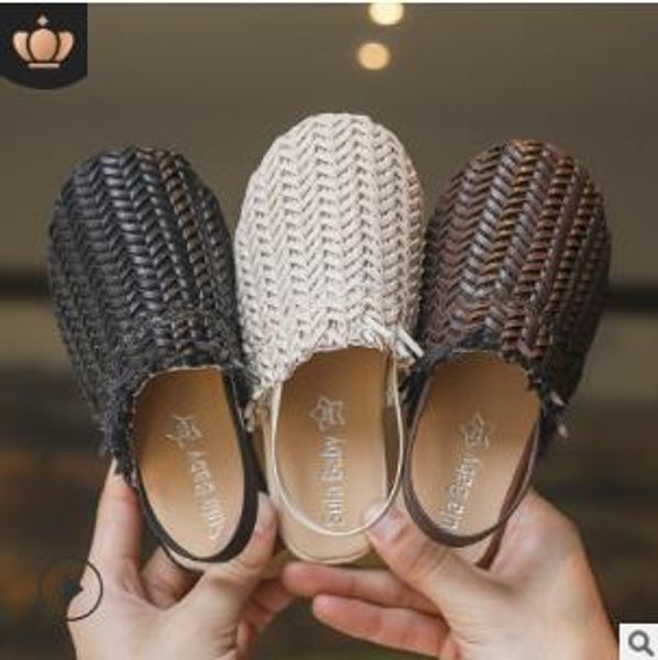 kids shoes 2019 summer children fashion woven sandals babys brand princess shoes girls pu leather flat, Black;red
kids shoes 2019 summer children fashion woven sandals babys brand princess shoes girls pu leather flat, Black;red
