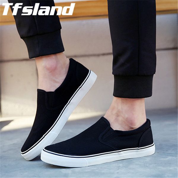 tfsland men leisure slip on shoes male breathable soft thick sole canvas shoes classic sports black white walking sneakers
tfsland men leisure slip on shoes male breathable soft thick sole canvas shoes classic sports black white walking sneakers