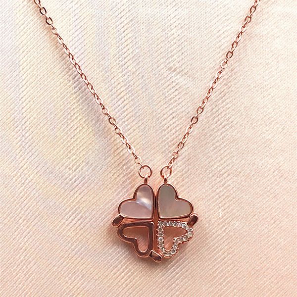 fashion- necklace female s925 silver romantic transformed four-in-one heart-shaped hanging clavicle chain
fashion- necklace female s925 silver romantic transformed four-in-one heart-shaped hanging clavicle chain