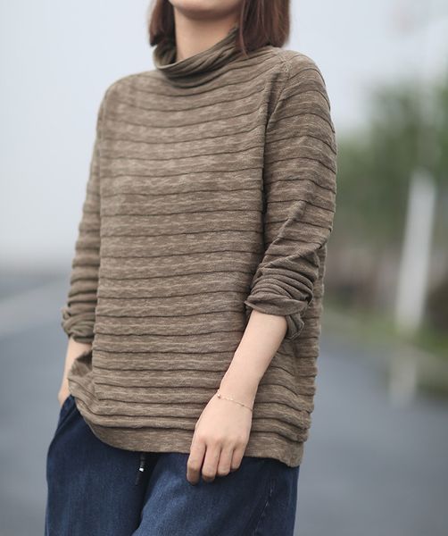 autumn sweater women knitting large size pullovers 2019 new ladies slim-type turtleneck long-sleeved striped casual sweater, White;black
autumn sweater women knitting large size pullovers 2019 new ladies slim-type turtleneck long-sleeved striped casual sweater, White;black