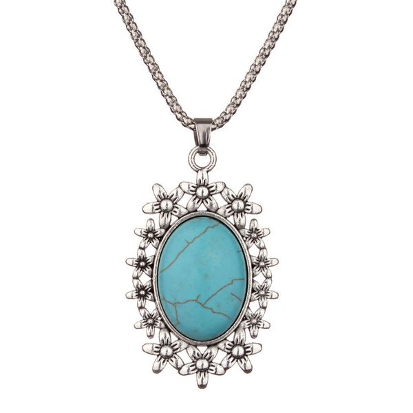 antique silver color bead pendant necklace white blue natural stone with flower lace vintage jewelry for women
antique silver color bead pendant necklace white blue natural stone with flower lace vintage jewelry for women
