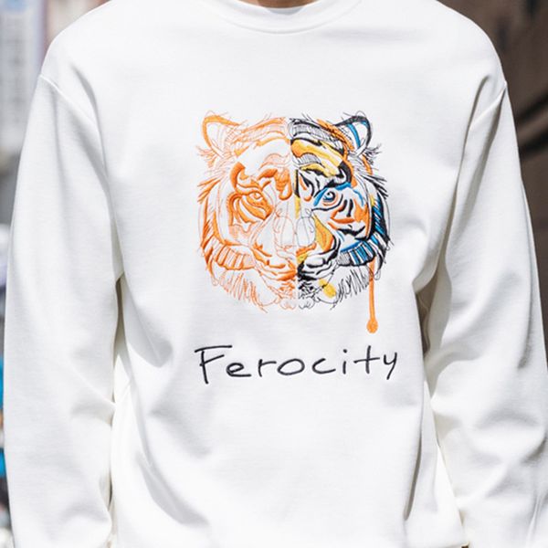 19ss embroidery tiger head sweater mens designer hoodie paris fashion luxury france brand cotton long sleeve pullover kz eyes sweaters hot, Black
19ss embroidery tiger head sweater mens designer hoodie paris fashion luxury france brand cotton long sleeve pullover kz eyes sweaters hot, Black