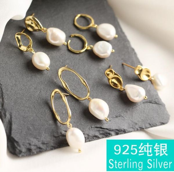 luxury 18k gold earrings s925 sterling silver asymmetric dangle earrings with pearl designer jewelry for women, Golden;silver
luxury 18k gold earrings s925 sterling silver asymmetric dangle earrings with pearl designer jewelry for women, Golden;silver