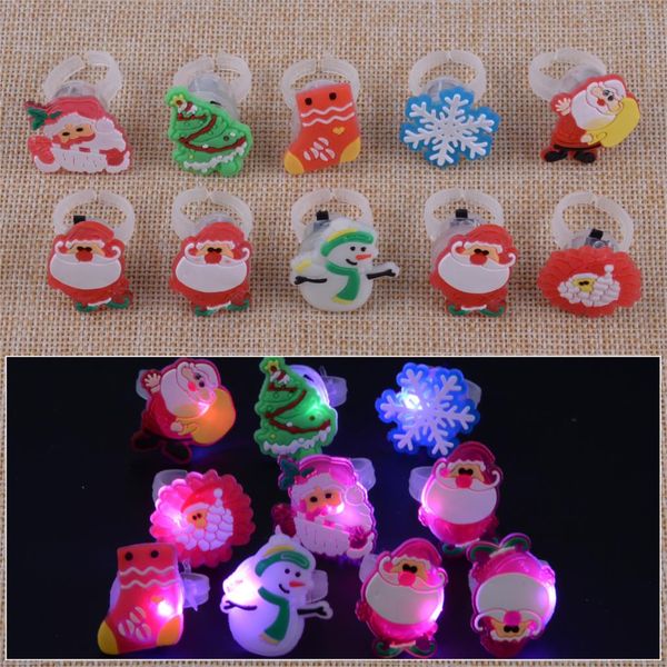 cute 10pcs led light up flashing favors glow cartoon finger rings kids children toy for christmas decoration gift
cute 10pcs led light up flashing favors glow cartoon finger rings kids children toy for christmas decoration gift