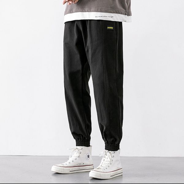 men's pants 2021 spring summer casual men elastic waist ankle-length harem sweatpants street wear, Black
men's pants 2021 spring summer casual men elastic waist ankle-length harem sweatpants street wear, Black