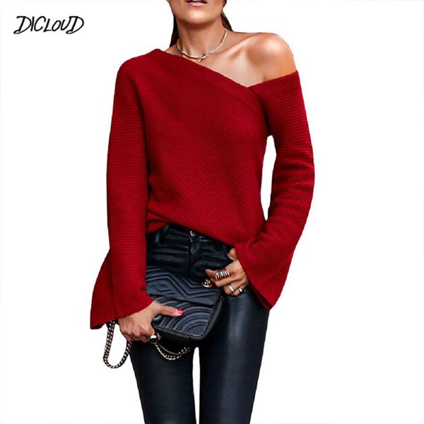 autumn and winter off shoulder sweaters ladies simple splice tight solid knit sweater women fashion slim pullovers female, Black;gray
autumn and winter off shoulder sweaters ladies simple splice tight solid knit sweater women fashion slim pullovers female, Black;gray