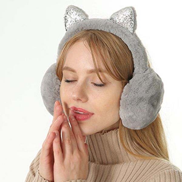 women earmuffs cartoon cat ears windproof ears warm adjustable earmuffs j55, Blue;gray
women earmuffs cartoon cat ears windproof ears warm adjustable earmuffs j55, Blue;gray