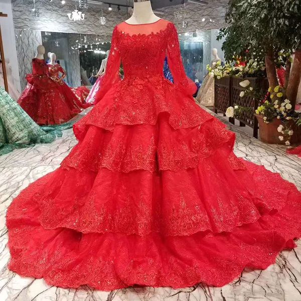 ball gown red bride evening dresses with train o-neck long sleeves luxury evening party dresses long 2019 latest fashion design melbourne, Black;red
ball gown red bride evening dresses with train o-neck long sleeves luxury evening party dresses long 2019 latest fashion design melbourne, Black;red