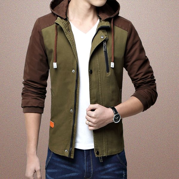 2016 autumn new style fashion man thin pure cotton korean-style casual hooded slim fit jacket, Black;brown
2016 autumn new style fashion man thin pure cotton korean-style casual hooded slim fit jacket, Black;brown