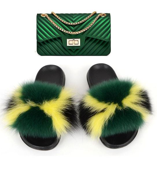 women's slippers bag set 100% fur slippers and candy color bags oversized plush and delicate bags perfect match, Black
women's slippers bag set 100% fur slippers and candy color bags oversized plush and delicate bags perfect match, Black