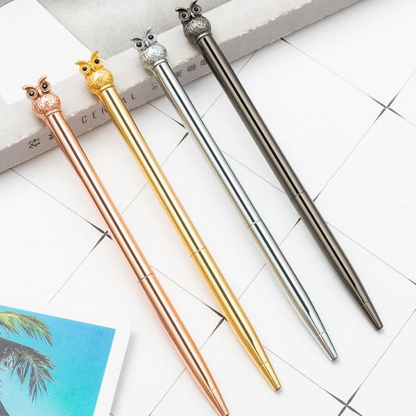 cartoon owl metal ballpoint pens creative korean girl cute pen office business school writing stationery ing, Blue;orange
cartoon owl metal ballpoint pens creative korean girl cute pen office business school writing stationery ing, Blue;orange