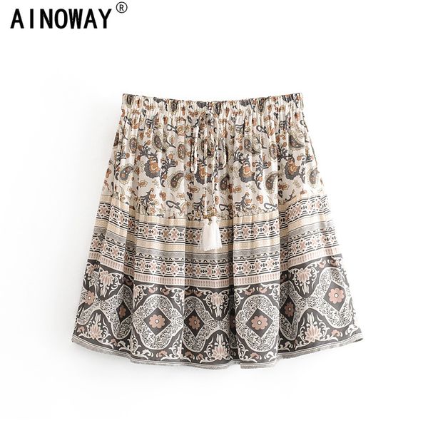 vintage chic fashion hippie women grey floral printed beach bohemian skirt ladies ruffles rayon cotton mini boho skirts, Black
vintage chic fashion hippie women grey floral printed beach bohemian skirt ladies ruffles rayon cotton mini boho skirts, Black
