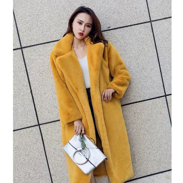 women's fur & faux zadorin 2021 furry coat luxury long jacket lapel loose thick warm plus size winter overcoat female coats, Black
women's fur & faux zadorin 2021 furry coat luxury long jacket lapel loose thick warm plus size winter overcoat female coats, Black