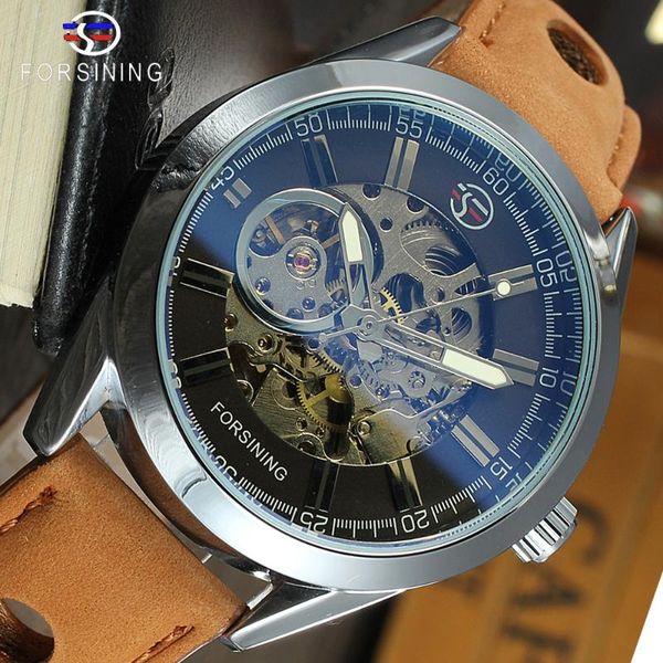 forsining blue hardlex glass brown genuine leather transparent openwork men mechanical automatic watches clock, Slivery;brown
forsining blue hardlex glass brown genuine leather transparent openwork men mechanical automatic watches clock, Slivery;brown