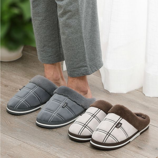men winter slippers velvet sewing suede indoor house shoes male antiskid anti odor short plush home cozy fur slippers men, Black
men winter slippers velvet sewing suede indoor house shoes male antiskid anti odor short plush home cozy fur slippers men, Black