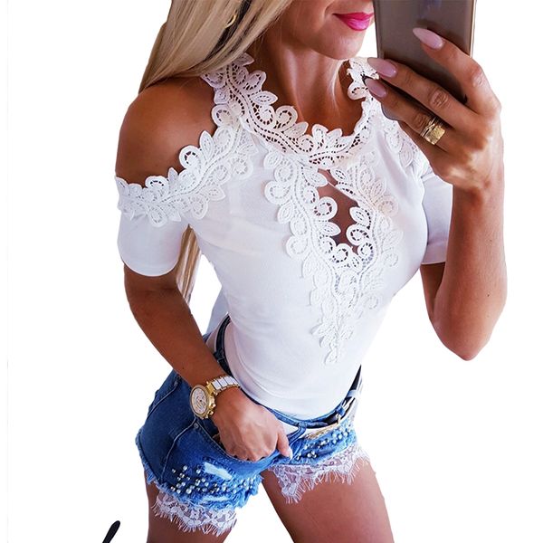 cold shoulder women blouse lace summer blouses patchwork slim fit office elegant white tunic tee shirt femme 2019
cold shoulder women blouse lace summer blouses patchwork slim fit office elegant white tunic tee shirt femme 2019