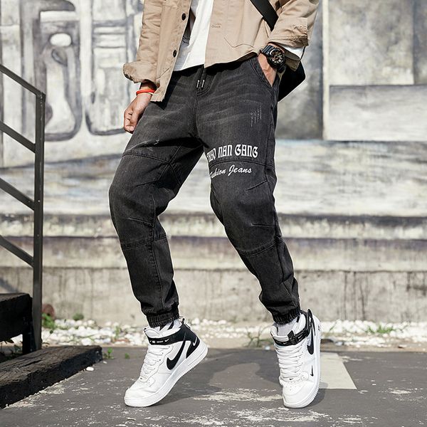 2019 autumn trend men jeans loose big code straight cylinder leisure men harlan jeans, Blue 
2019 autumn trend men jeans loose big code straight cylinder leisure men harlan jeans, Blue