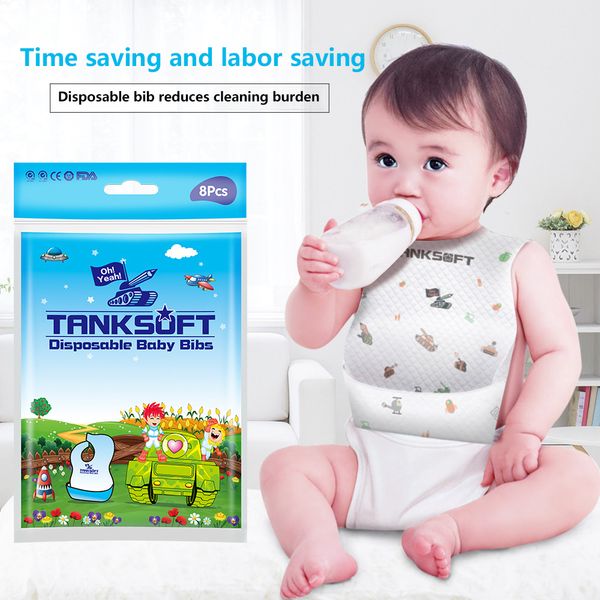 8pcs disposable baby bibs eating saliva paper bibs baby kids waterproof non-woven fabric bibs for 0-36months
8pcs disposable baby bibs eating saliva paper bibs baby kids waterproof non-woven fabric bibs for 0-36months