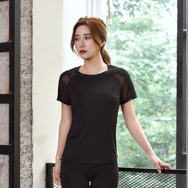 sports shirt for women gym clothing summer women's solid color women's yoga short sleeves quick dry breathable sportswear, White;red
sports shirt for women gym clothing summer women's solid color women's yoga short sleeves quick dry breathable sportswear, White;red
