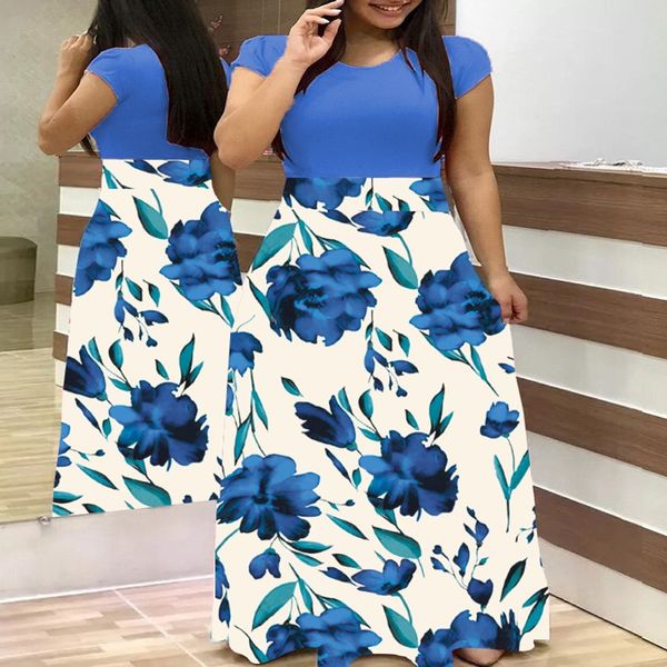 party dresses lossky plus size women's summer print stitching flower casual long dress 2021 vestido bodycon elegant lady maxi women, White;black
party dresses lossky plus size women's summer print stitching flower casual long dress 2021 vestido bodycon elegant lady maxi women, White;black