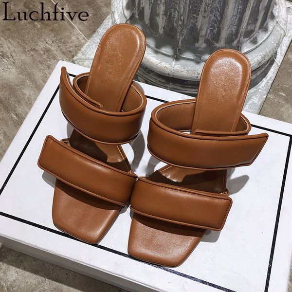 slippers genuine leather women open toe shoes woman gladiator high heels slides runway khaki party, Black
slippers genuine leather women open toe shoes woman gladiator high heels slides runway khaki party, Black