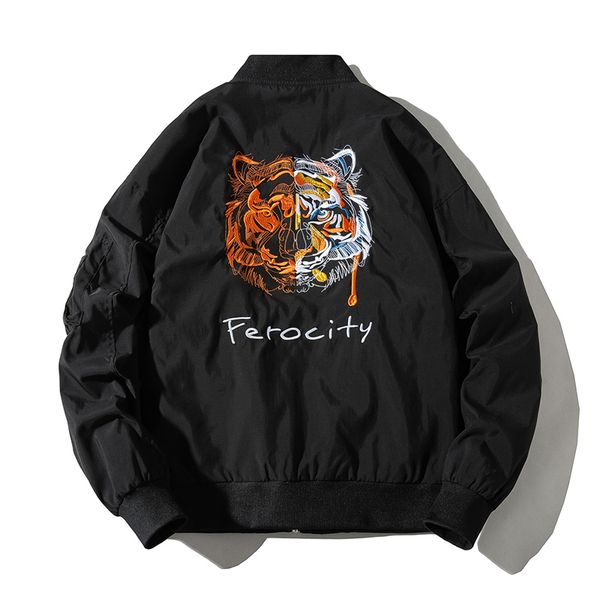 bomber jacket men animal embroidery jacket men women japanese baseball coat tiger fashion casual windbreaker streetwear 2020, Black;brown
bomber jacket men animal embroidery jacket men women japanese baseball coat tiger fashion casual windbreaker streetwear 2020, Black;brown