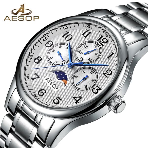 aesop fashion men watch men week display sapphire crystal quartz wrist wristwatch male clock relogio masculino erkek kol saati, Slivery;brown
aesop fashion men watch men week display sapphire crystal quartz wrist wristwatch male clock relogio masculino erkek kol saati, Slivery;brown
