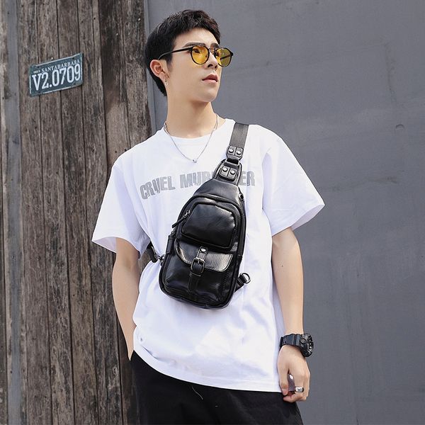 new men's chest bag sports bag korean chest leisure