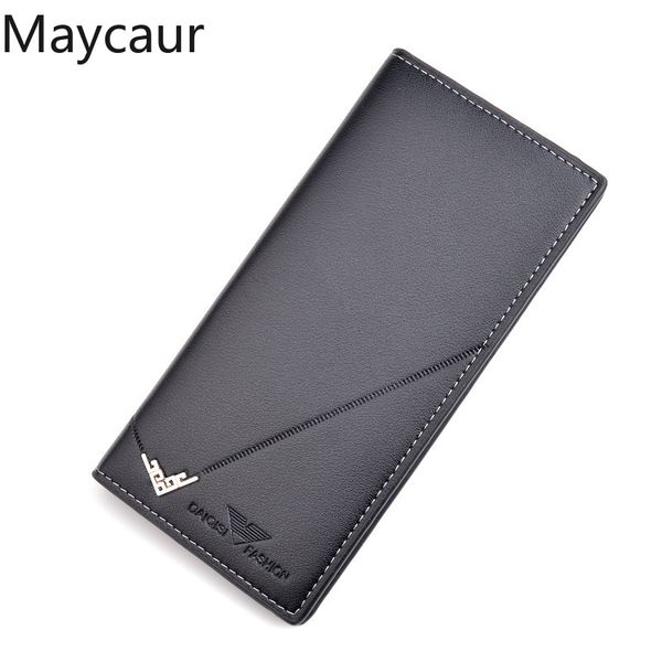 maycaur solid color sequined long men wallets classic letter imprint business fold pu leather mens wallet fashion storage purses, Red;black
maycaur solid color sequined long men wallets classic letter imprint business fold pu leather mens wallet fashion storage purses, Red;black