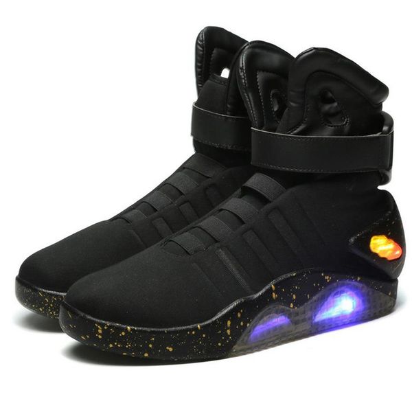 adults usb charging led luminous shoes for men's fashion light up casual men back to the future glowing sneakers y190523, Black;red
adults usb charging led luminous shoes for men's fashion light up casual men back to the future glowing sneakers y190523, Black;red