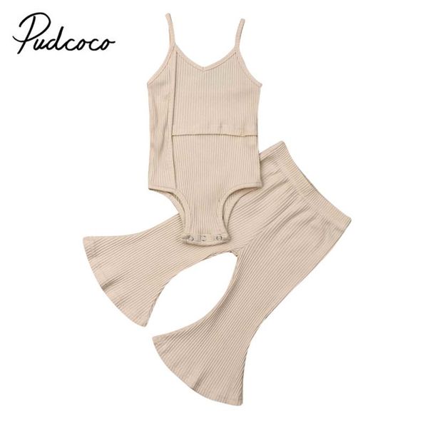 2019 brand newborn baby girls romper sleeveless +long bell bottoms pants outfit new fashion solid baby clothing 2pcs summer, White
2019 brand newborn baby girls romper sleeveless +long bell bottoms pants outfit new fashion solid baby clothing 2pcs summer, White