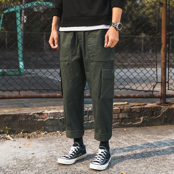 new casual pants men retro autumn and winter solid color multi-pocket overalls straight fashion loose casual pants male, Black
new casual pants men retro autumn and winter solid color multi-pocket overalls straight fashion loose casual pants male, Black