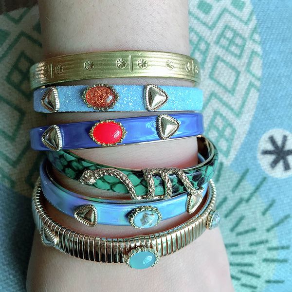 snake leather bracelets copper tiger printing bangles woman geometric open gradient manual fashion jewelry wholesale geometric, White
snake leather bracelets copper tiger printing bangles woman geometric open gradient manual fashion jewelry wholesale geometric, White