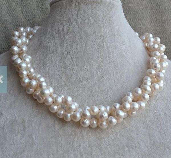 unique pearls jewellery store twisted pearl necklace 8-9mm white color genuine freshwater pearl choker necklace fine jewelry, Silver
unique pearls jewellery store twisted pearl necklace 8-9mm white color genuine freshwater pearl choker necklace fine jewelry, Silver