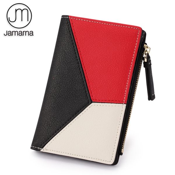 jamarna women wallets splice women wallets genuine leather wallet female coin purse card id holders wallet female red leather, Red;black
jamarna women wallets splice women wallets genuine leather wallet female coin purse card id holders wallet female red leather, Red;black