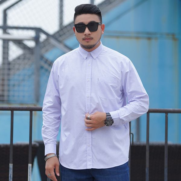 

big plus size 10xl 9xl 8xl 7xl 6xl casual men shirts loose fit male social shirts brand long sleeve business shirt men clothes, White;black