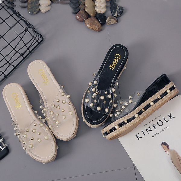 cinessd pu wedge shoes for women platform outdoors slippers female 2020 summer slippers for women fashion ladies shoe crystal 39, Black
cinessd pu wedge shoes for women platform outdoors slippers female 2020 summer slippers for women fashion ladies shoe crystal 39, Black