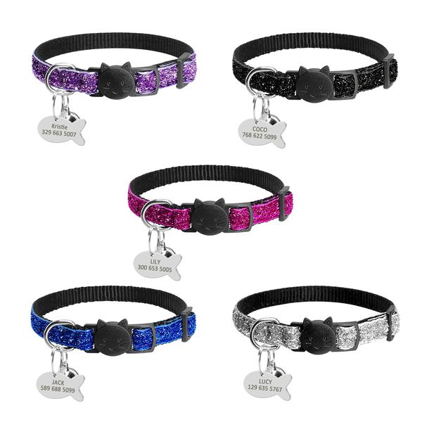 safety breakaway cat collars quick release kitten collar personalized custom cats collar necklace with bell for cat kitty puppy
safety breakaway cat collars quick release kitten collar personalized custom cats collar necklace with bell for cat kitty puppy