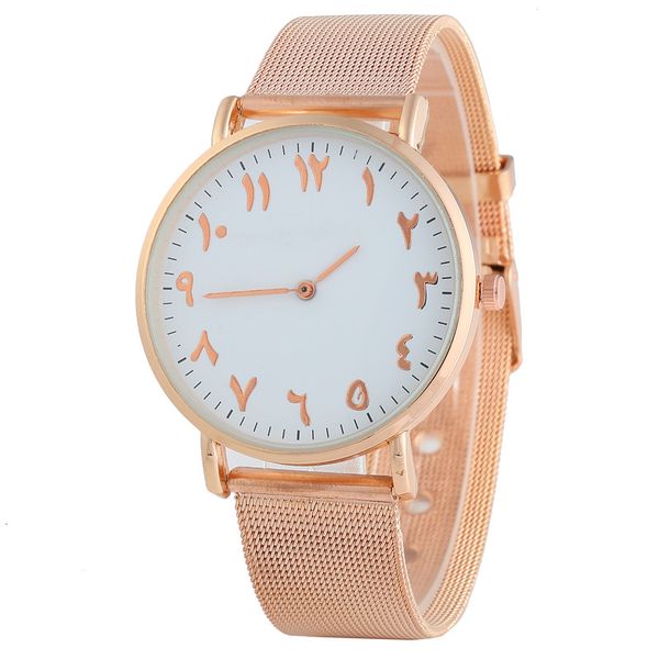new silver & rose gold mesh arabic numbers watch fashion casual women stainless steel quartz wristwatches relogio feminino, Slivery;brown
new silver & rose gold mesh arabic numbers watch fashion casual women stainless steel quartz wristwatches relogio feminino, Slivery;brown