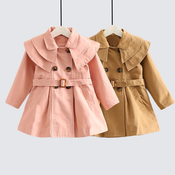 fashion trench for girls long sleeve children's outerwear girls clothing kids coat trench outfits, Blue;gray
fashion trench for girls long sleeve children's outerwear girls clothing kids coat trench outfits, Blue;gray